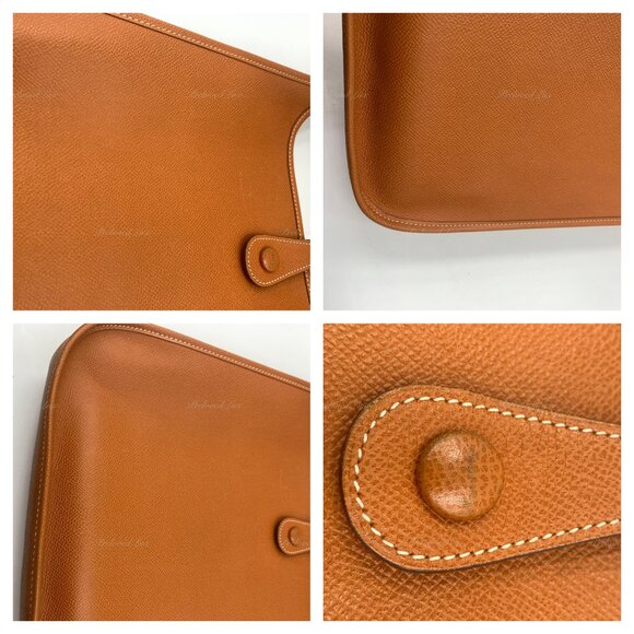 Authentic HERMES Brown Epsom Evelyne I PM Crossbody Bag - Picture 9 of 15